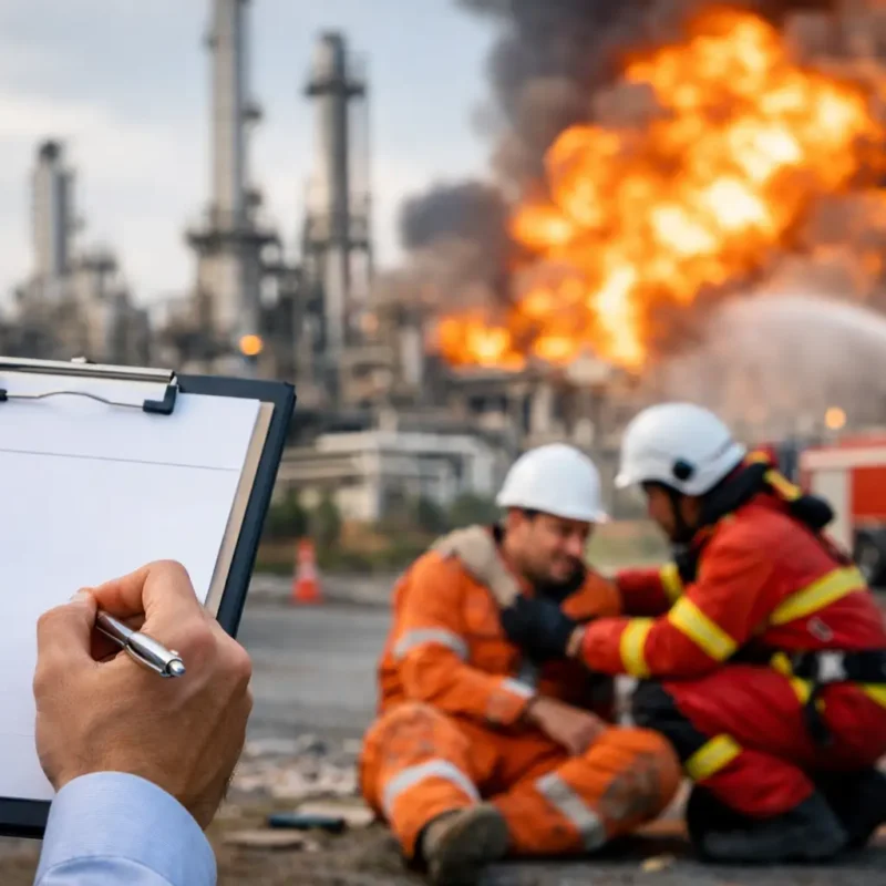 How to Report Refinery Explosion Injury