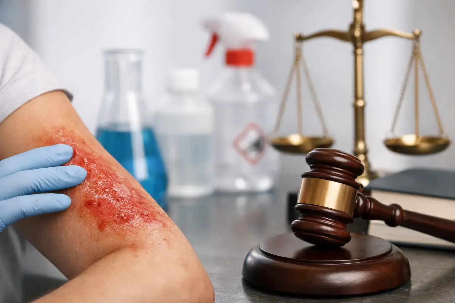 Chemical Burn Lawsuit Examples and Claims