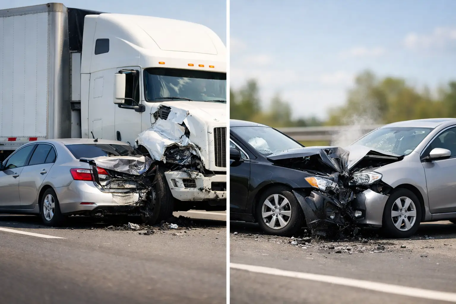 Truck Accident Versus Car Accident: Key Differences